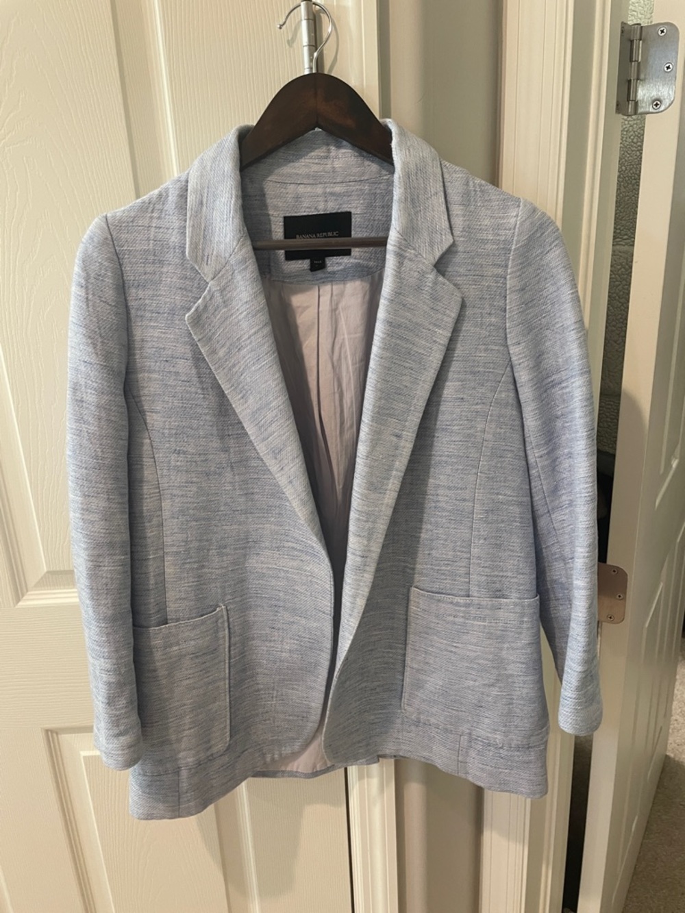 Banana Republic linen blend Pale Blue Women's Blazer